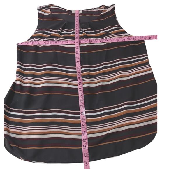 LOFT Blouse Top Cami‎ Sleeveless Career Office Professional Chic XL Neutrals - Picture 6 of 7